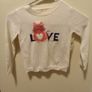 Girls sweater white